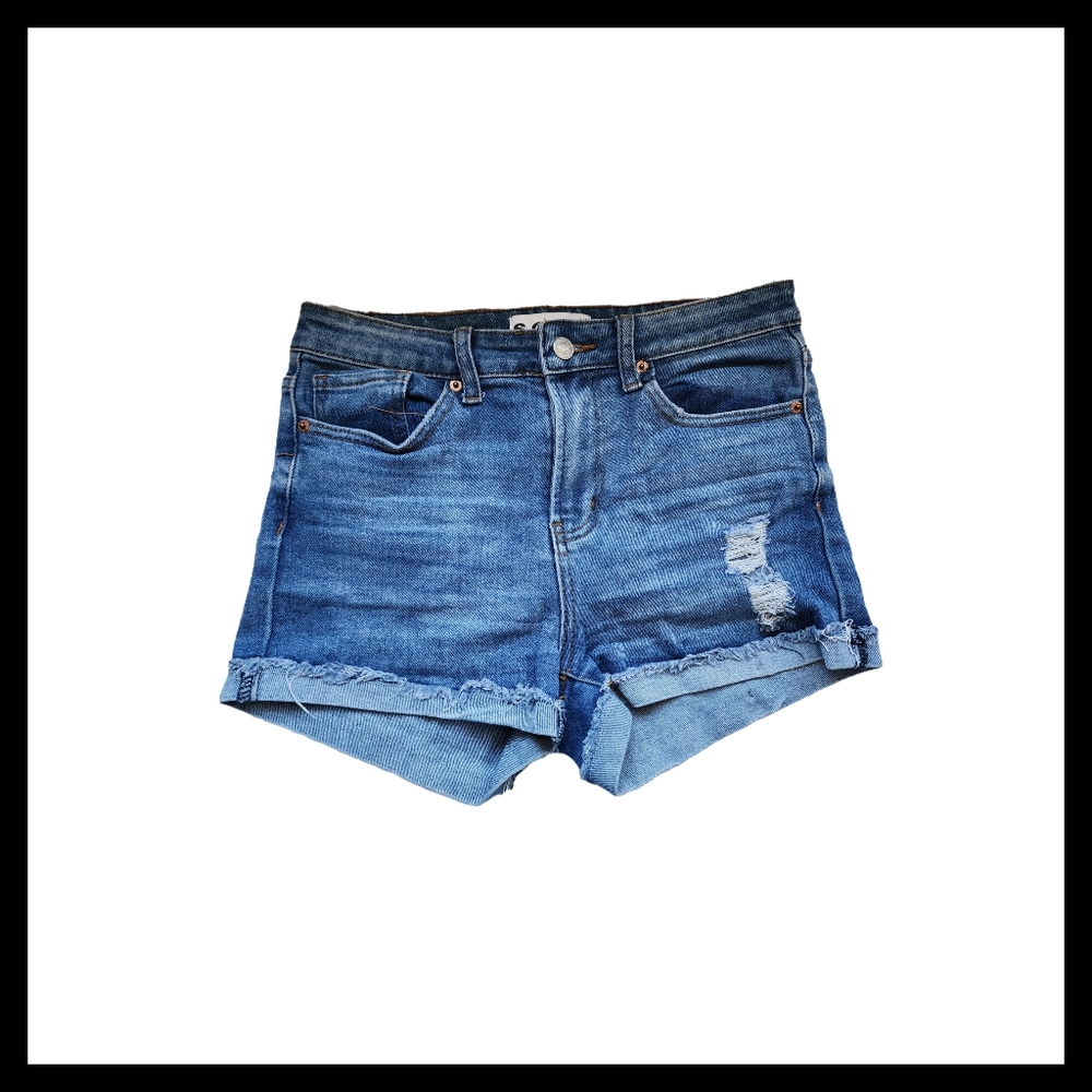 Denim Blue Junior's Shorts